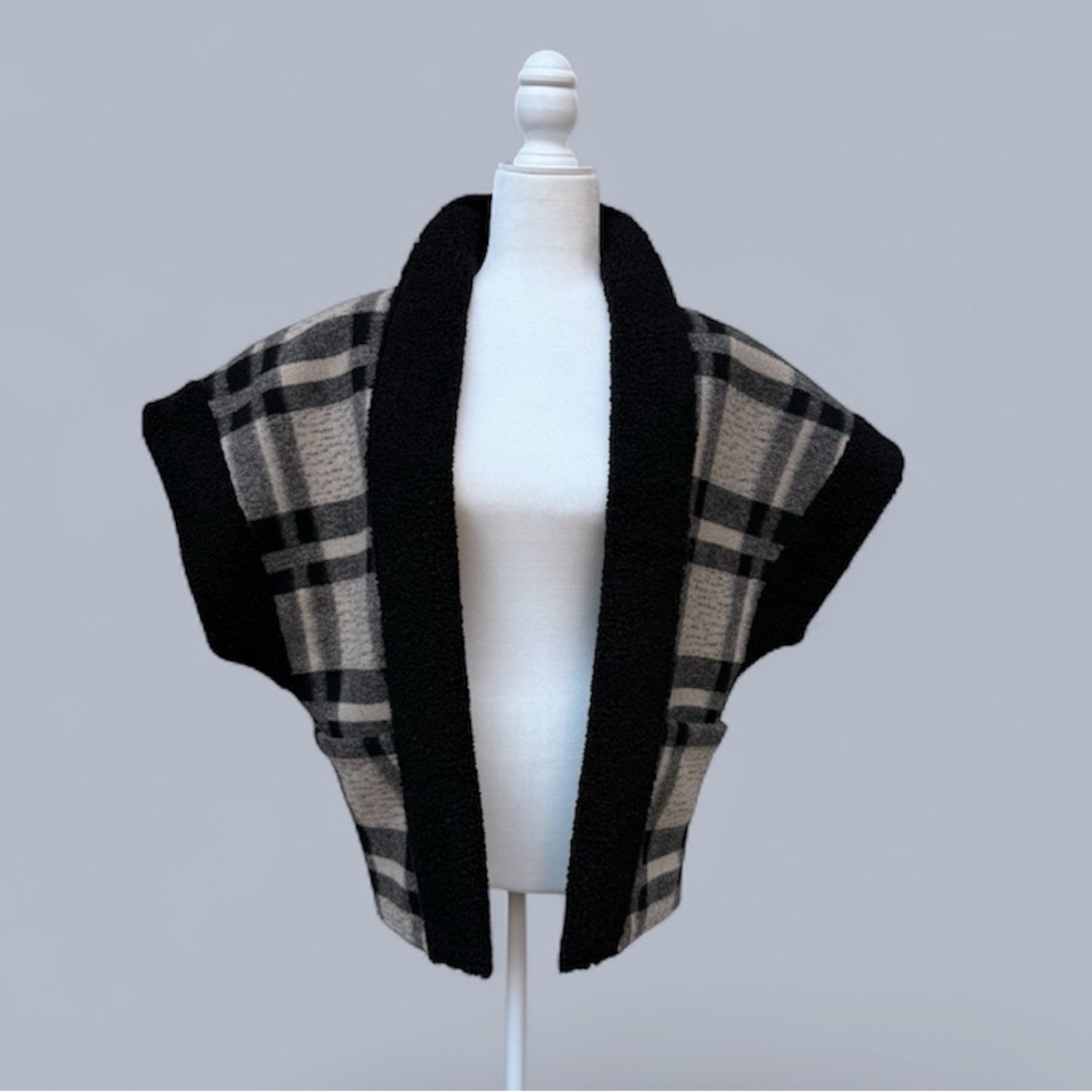 Sundays Black and Gray Knit Cardigan